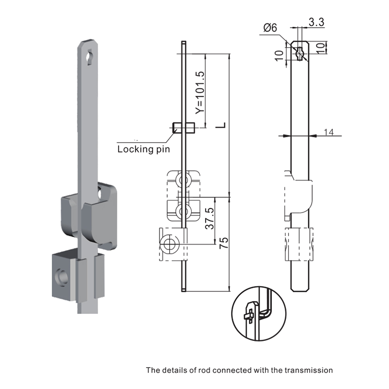 LG010 Gamit ang Locking Pin Connecting Rod Accessories